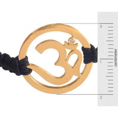 Men's Om Bracelet in Gold